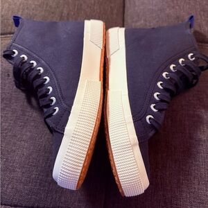 Superga Dark Blue High-Top Sneakers